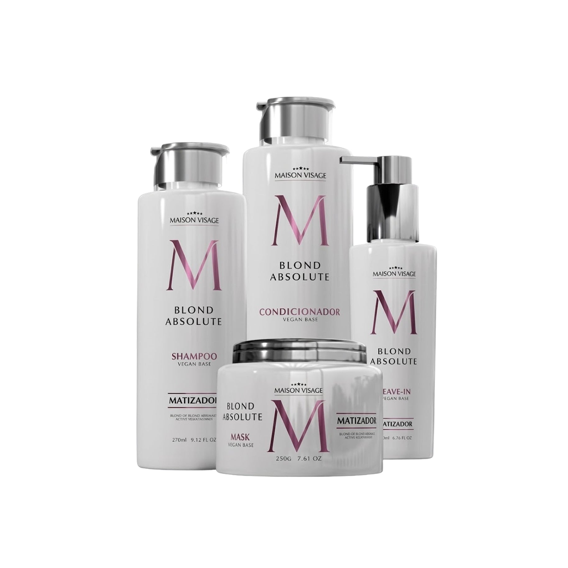 MVC KIT BLOND ABSOLUTE SHAMPOO 270ML + CONDICIONADOR 270ML + MASCARA 200G + LEAVE-IN 140ML