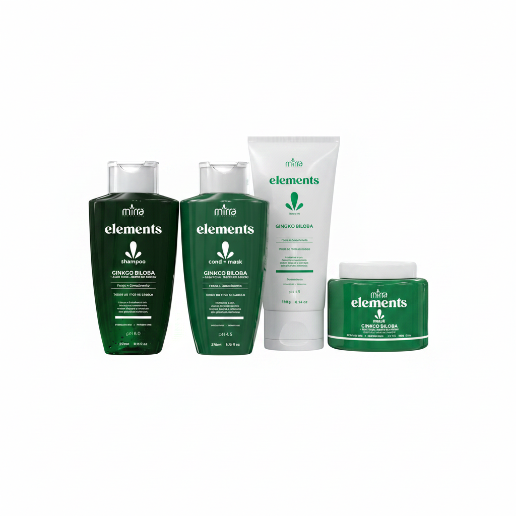 MIRRA KIT GINKGO BILOBA SHAMPOO 270ML + CONDITIONER 270ML + MASC 250G + LEAVE-IN 180G