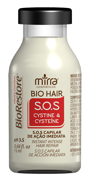 MIRRA SOS Cystine Cysteine AmpoLa 15m - CAIXA COM 10 UNIDADES